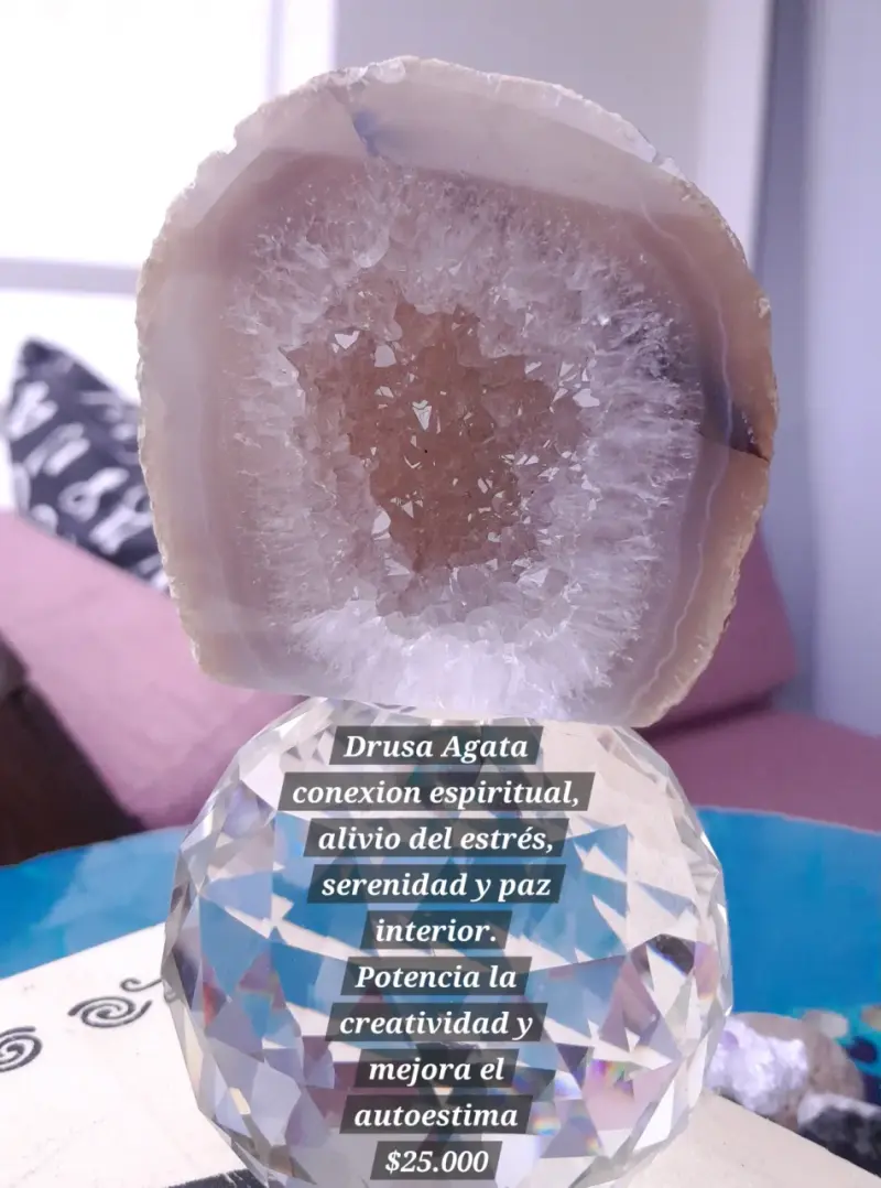 Drusa de Ágata para conexión espiritual