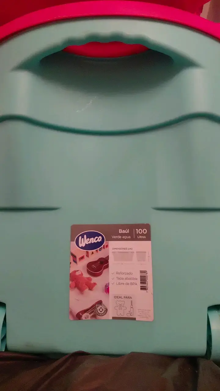 Baúl de almacenamiento Wenco 100 litros verde agua
