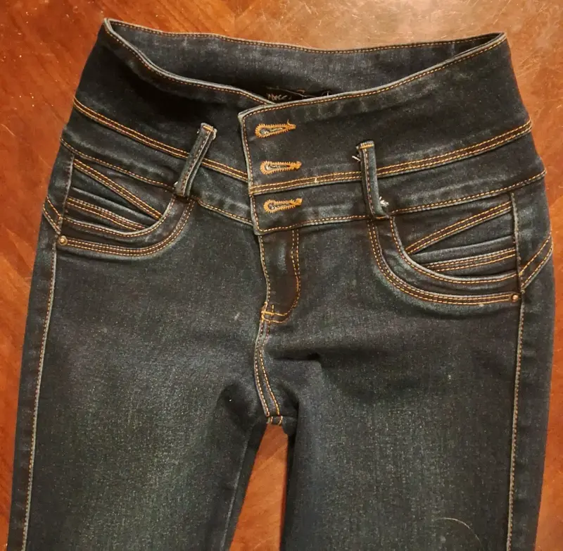 Jeans pitillo mujer Moschino azul oscuro - 2