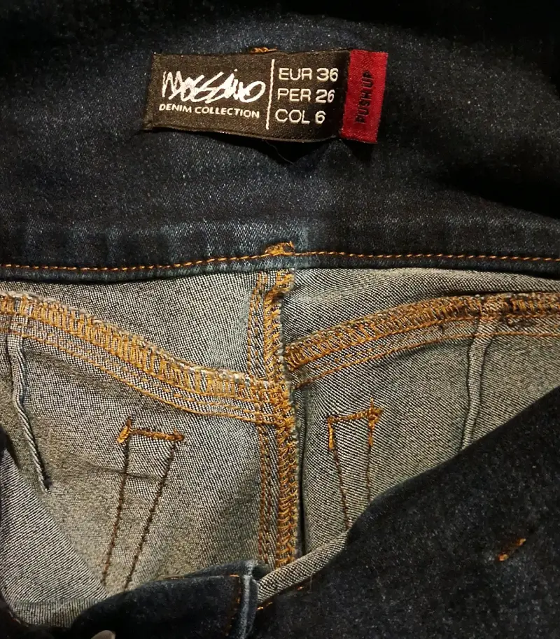 Jeans pitillo mujer Moschino azul oscuro - 3