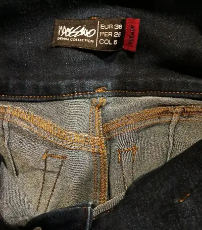 Jeans pitillo mujer Moschino azul oscuro - miniatura 3