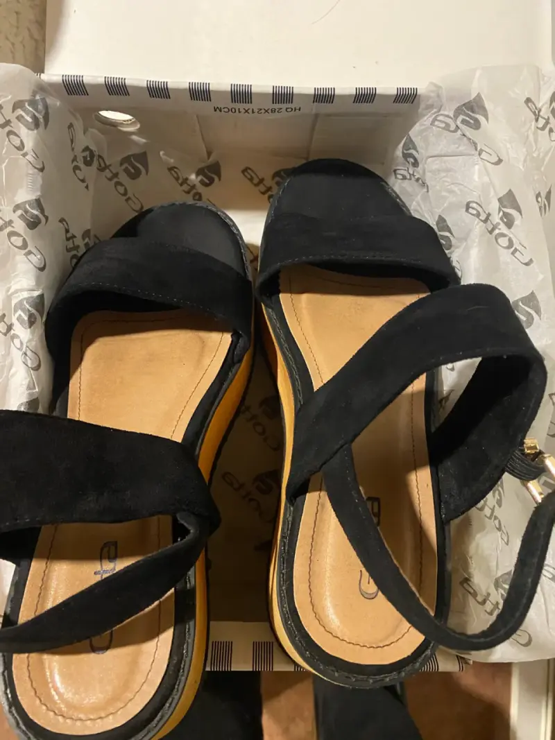 Sandalias de Plataforma Negras Gotta - 2
