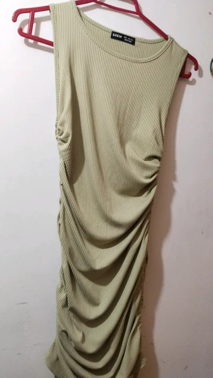 Vestido ajustado verde oliva Shein