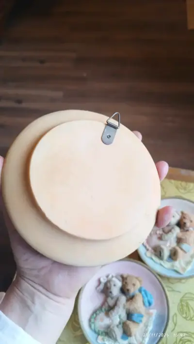 Platos decorativos con ositos de resina - miniatura 2