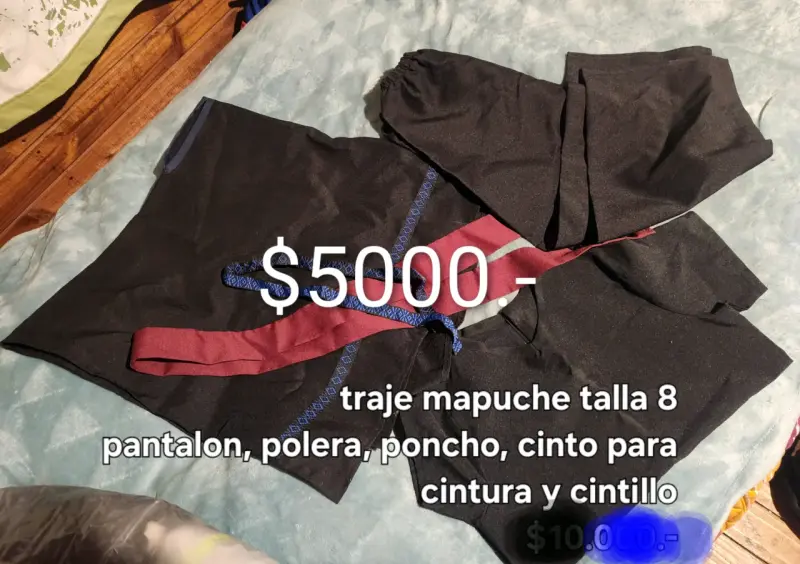 Traje Mapuche Completo Talla 8