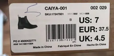 Botines de cuero negro talla 37.5 - miniatura 4
