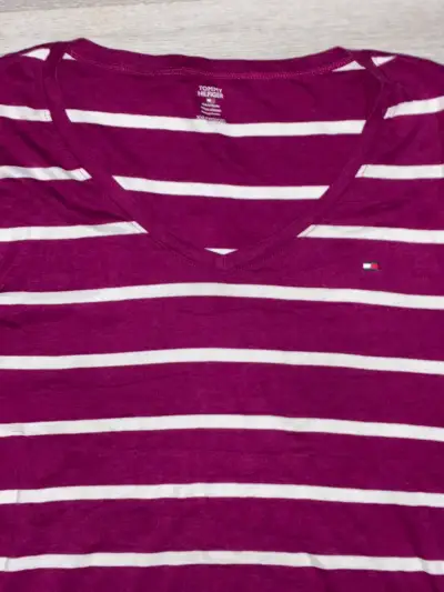 Polera Tommy Hilfiger rayada manga larga L-XL - miniatura 2