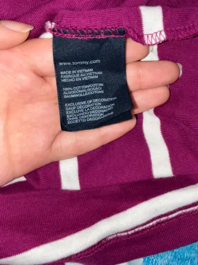 Polera Tommy Hilfiger rayada manga larga L-XL - miniatura 4