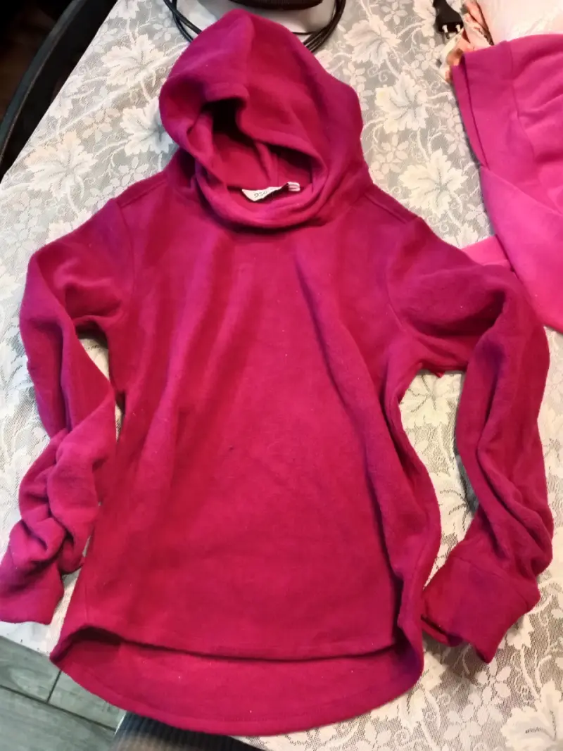 Chaleco polar sin mangas rosado para mujer - 2