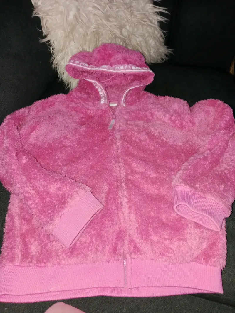Chaleco polar sin mangas rosado para mujer - 6