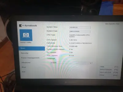 Laptop Dynabook Intel Celeron 12GB RAM - miniatura 4