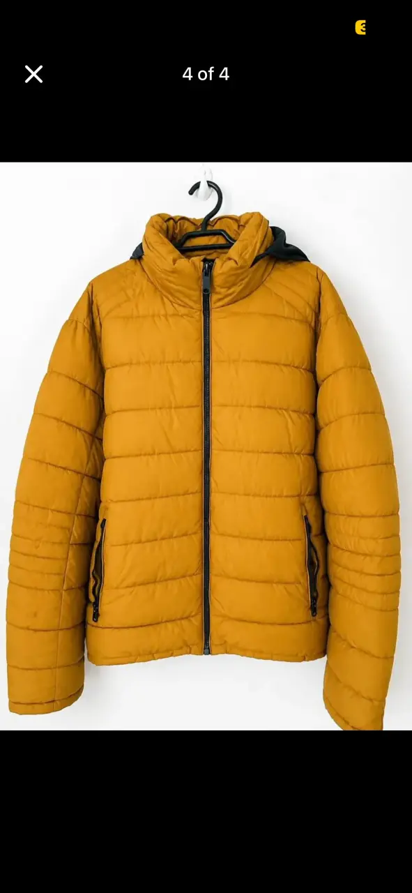 Chaqueta ZARA acolchada color mostaza - 4