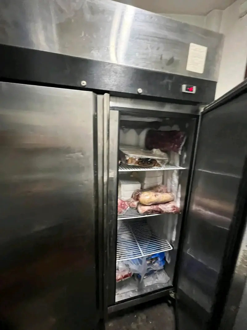 Refrigerador industrial de acero inoxidable