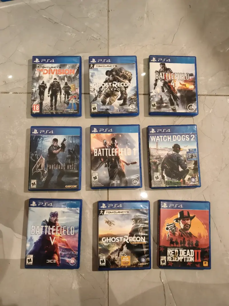 Lote de 9 juegos PS4 variados en buen estado