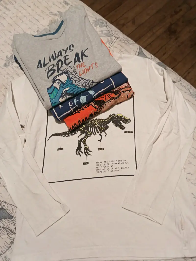 Conjunto de poleras y polerón para niño - 3