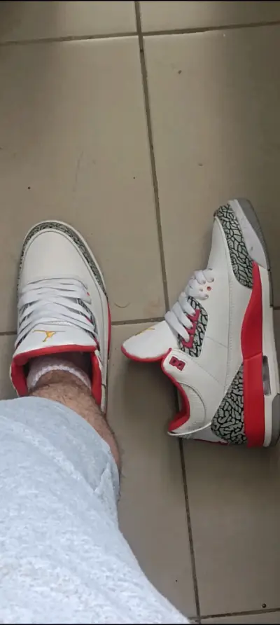Vendo o permuto Jordan 3 cardinal red talla 42 💯🔴 - miniatura 1