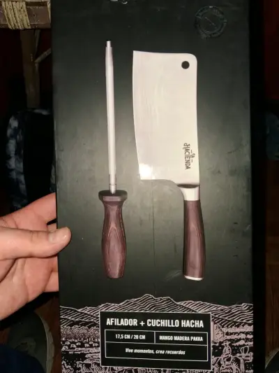 Set de Afilador y Cuchillo Hacha La Hacienda - miniatura 1