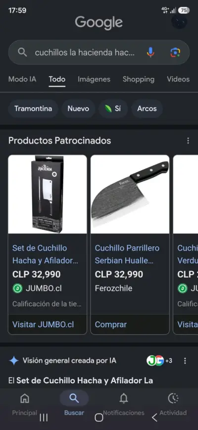 Set de Afilador y Cuchillo Hacha La Hacienda - miniatura 5