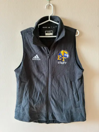 ♻️Chaleco polar gris Adidas ET Staff - miniatura 1