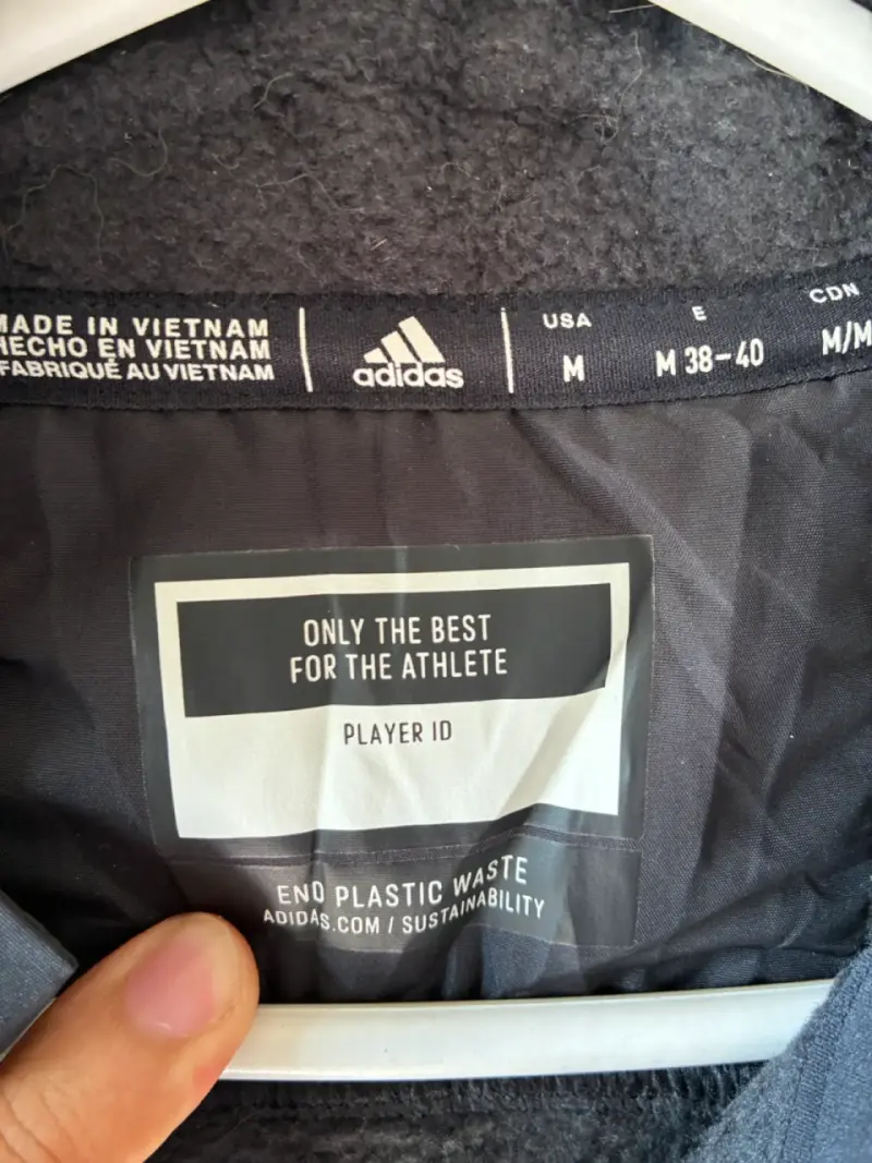 ♻️Chaleco polar gris Adidas ET Staff - 3