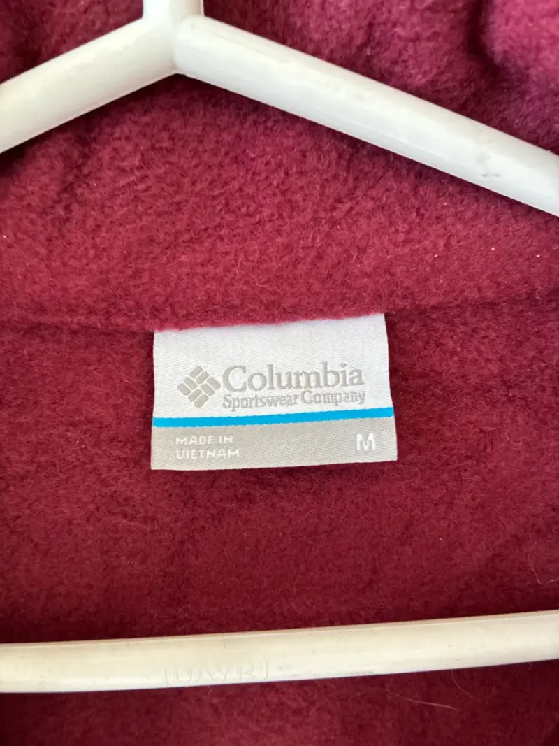 ♻️Chaleco polar sin mangas Columbia burdeos - 3