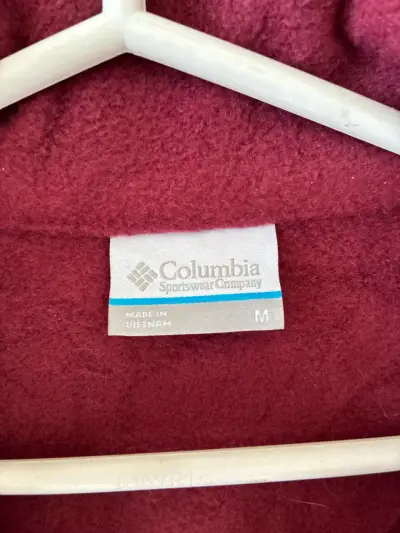 ♻️Chaleco polar sin mangas Columbia burdeos - miniatura 3