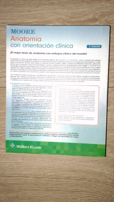 Libro Moore Anatomía con Orientación Clínica 9ª Edición - miniatura 2
