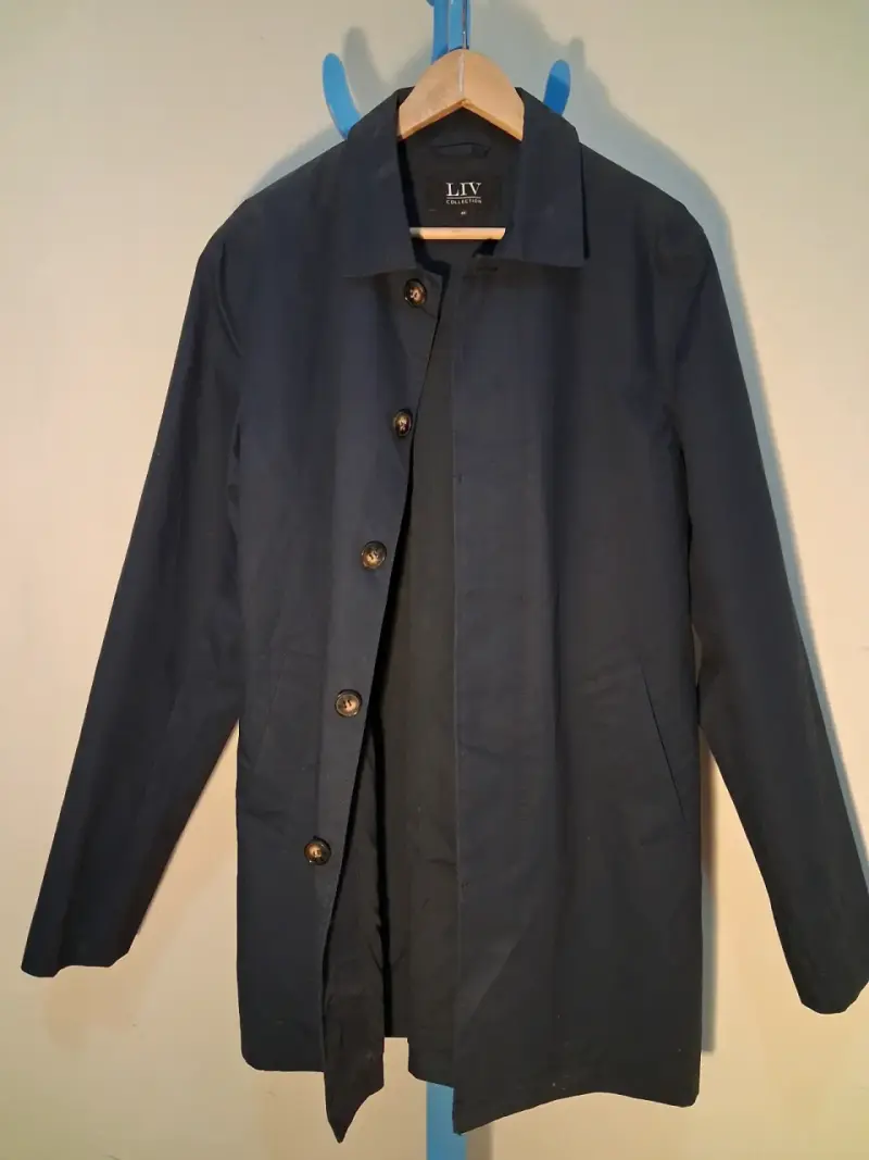Abrigo azul marino para hombre LIV Collection - 2