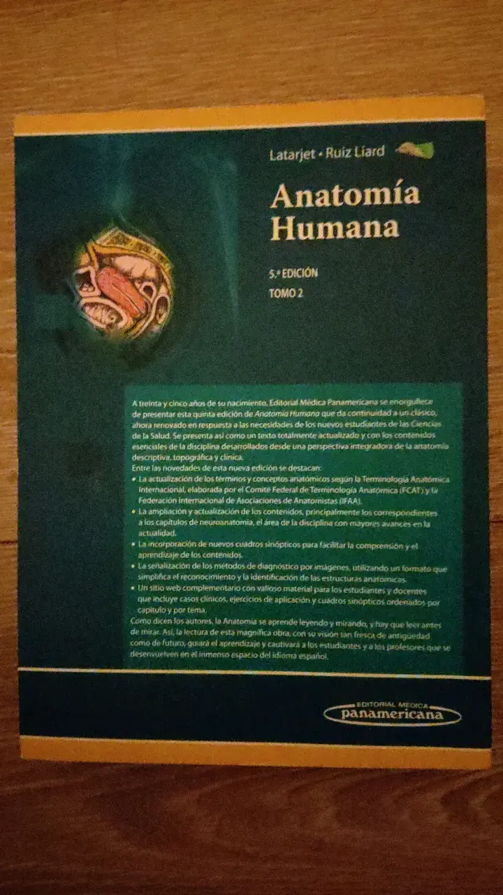 Libro Anatomía Humana Latarjet Ruiz L 5ª Edició - 2