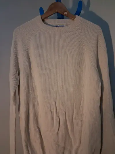 Suéter de lana beige Zara para Hombre - miniatura 1