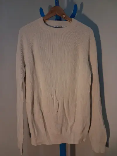 Suéter de lana beige Zara para Hombre - miniatura 2