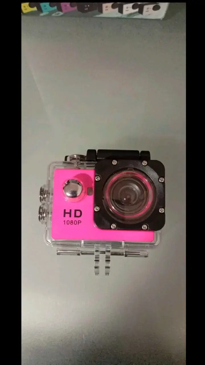 Cámara deportiva tipo GoPro HD 1080P  rosa - 3