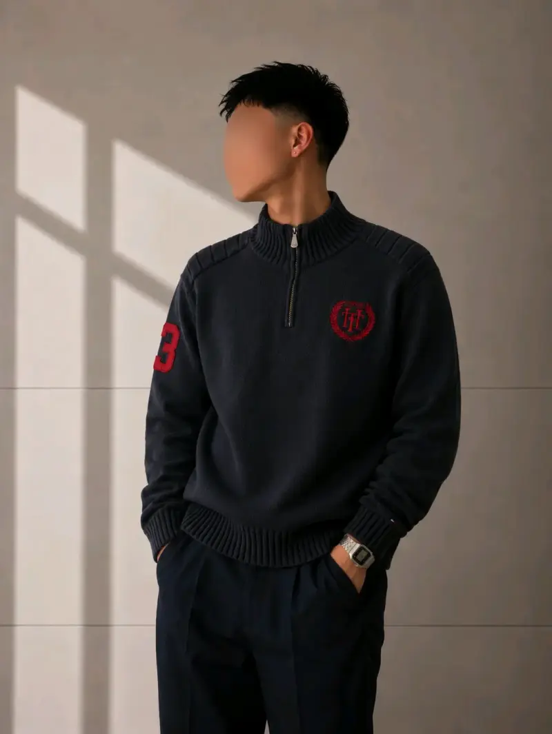 Suéter Tommy Hilfiger Quarter Zip - 6