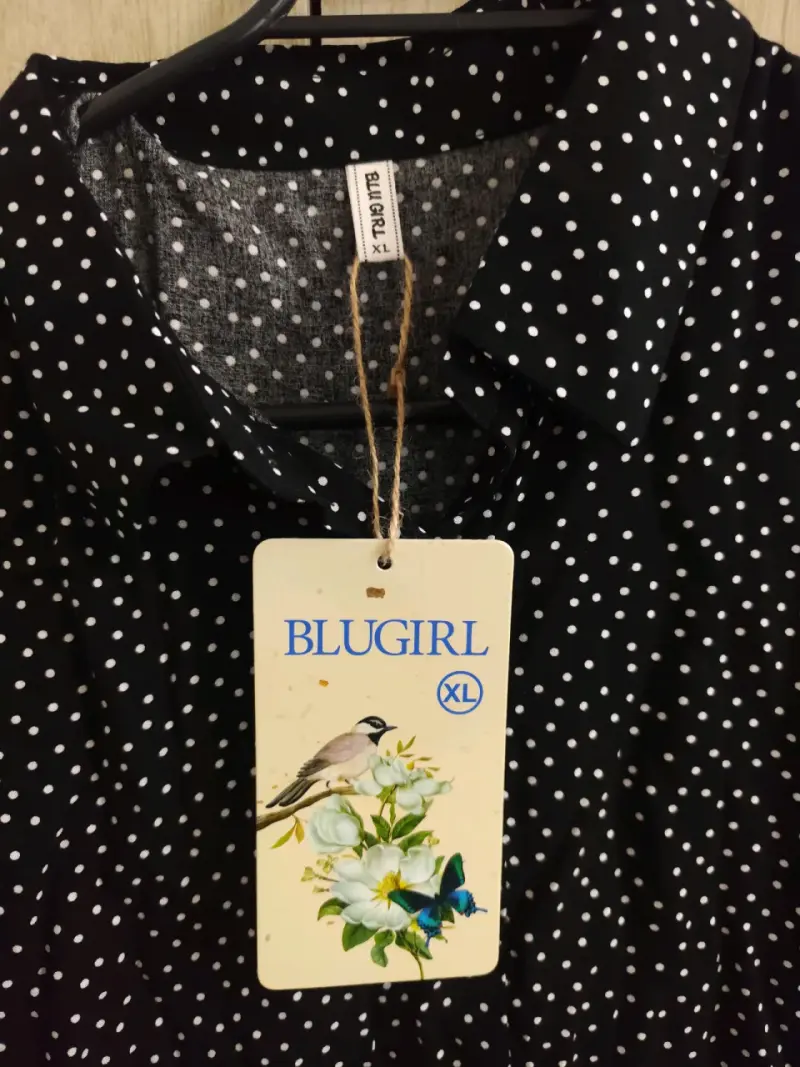 Blusa negra de lunares Blugirl talla XL - 2