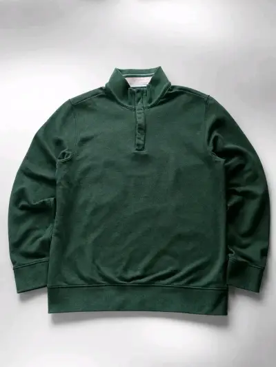 Polerón verde Quarter Zip Untuckit - miniatura 1
