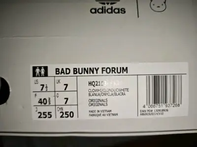 Zapatillas Adidas Bad Bunny Forum Blancas - miniatura 1