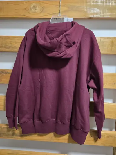 Polerón Nike burdeo para mujer - miniatura 2