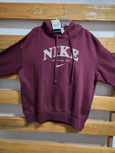 Polerón Nike burdeo para mujer - miniatura 3