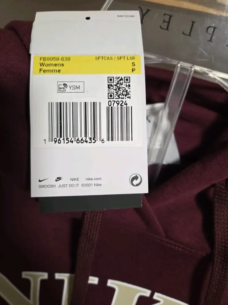 Polerón Nike burdeo para mujer - 4