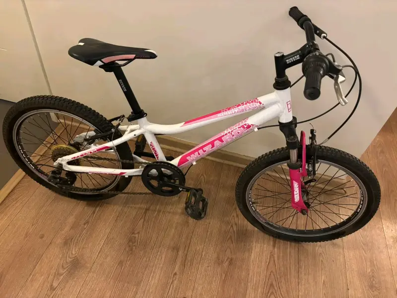 Bicicleta Infantil Wizard Rosa y Blanca Aro 20 - 2