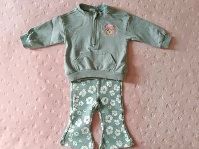 Conjunto poleròn y calza  Limonada 6 meses - miniatura 1