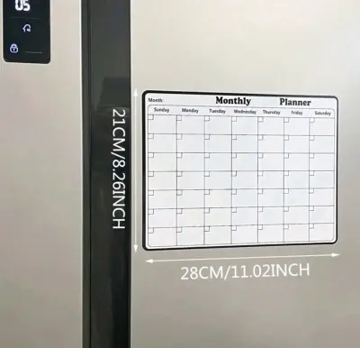 Planificador mensual magnético para refrigerador - miniatura 3