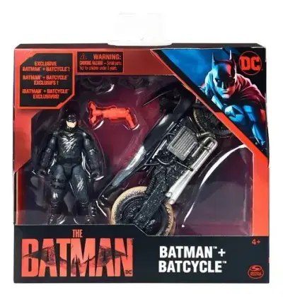 Figura de acción Batman con Batcycle DC - miniatura 1