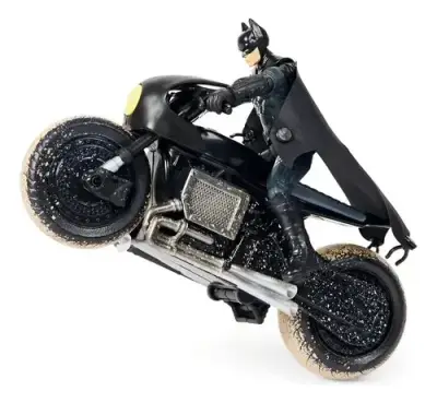 Figura de acción Batman con Batcycle DC - miniatura 3