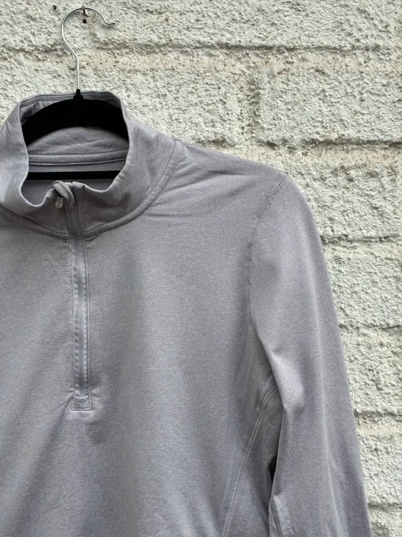 Polerón deportivo Reebok gris con cierre medio - 2