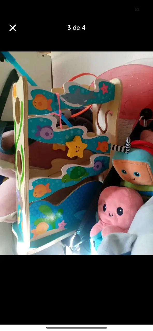 Juguete de madera educativo con diseño marino - 1