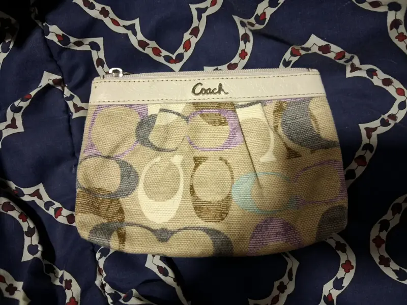 Monedero Coach de Tela Multicolor - 1