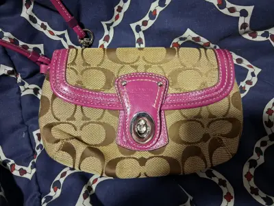 Monedero Coach de Tela Multicolor - miniatura 3