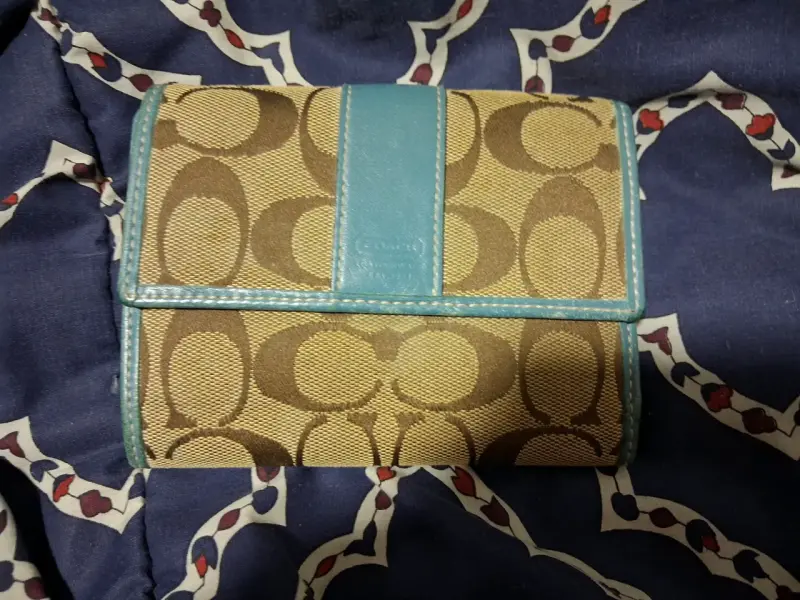 Monedero Coach de Tela Multicolor - 4