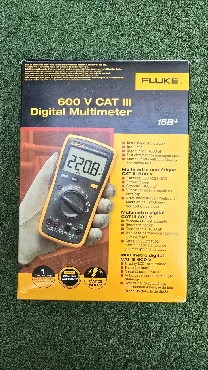 Multímetro Digital Fluke 15B+ CAT III 600V - 1